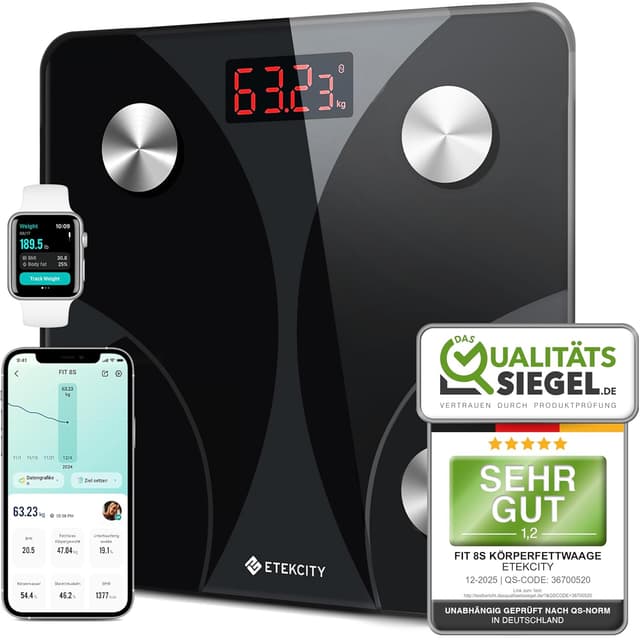 Imagen de Etekcity Personenwaage 180 kg — Körperfettwaage en OfertitasTOP