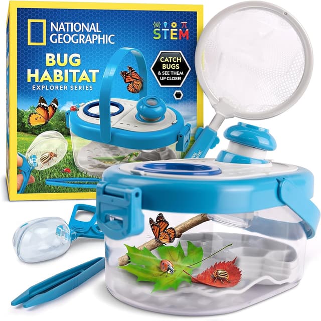 Detalle de Blue Marble National Geographic Kids Insect Catching Kit with Magnifying Viewer Habitat