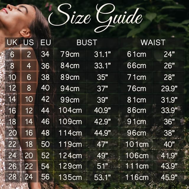 Detalle de Maya Deluxe Deluxe Women’s Sequin Empire High-Waist Short Sleeve Dress (Plus Size) for Wedding Guests