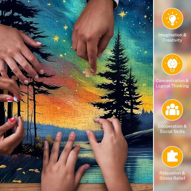 Thumbnail 6 de Nordlicht Jigsaw Puzzle 1000 Teile 70 x 50 cm