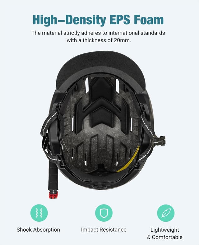 Thumbnail 2 de Favoto Casco da Bicicletta Urbano con Visiera 59-61 cm