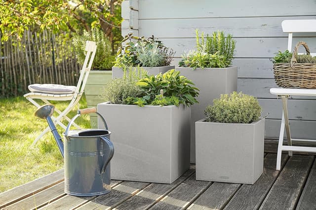 Thumbnail 5 de Lechuza CANTO Stone low 40 Pflanzwürfel