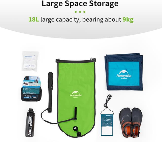 Detalle de Naturehike Piscina gonfiabile 18 l: sacco da nuoto impermeabile con doppio airbag e galleggiamento 18 kg