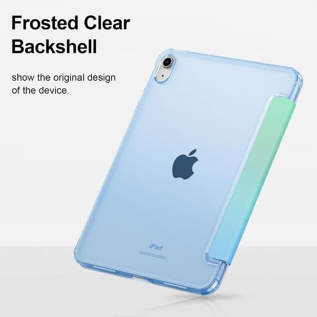 Detalle de Fintie Hülle für iPad 11. Generation 2025 (A16) / iPad 10. Generation (2022) – ultradünnes Case mit transparenter Rückseite, Auto Wake/Sleep