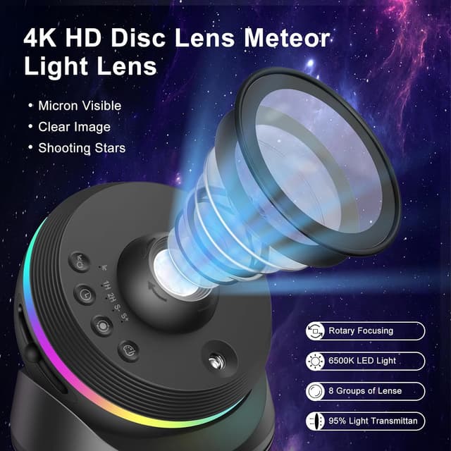 Detalle 2 de Proyector Estrellas 4K HD con 13 discos