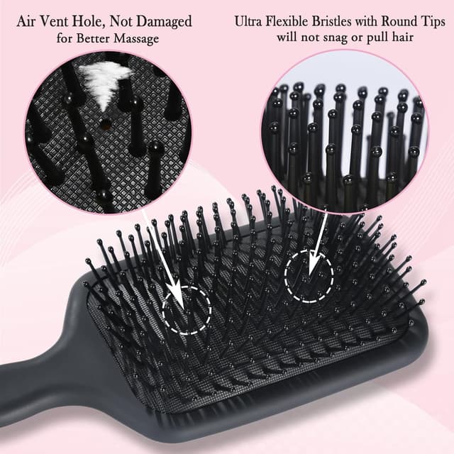 Detalle de LORSEX Spazzola districante 2 pezzi per capelli