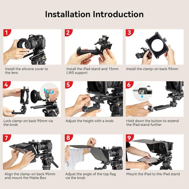 Detalle de SMALLRIG 3646 Teleprompter für Tablets 11"