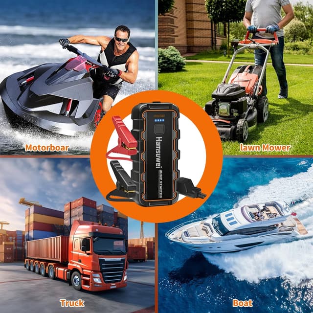 Thumbnail 6 de Booster Avviamento Auto 7000A 12V (power bank e torcia LED) per batterie scariche