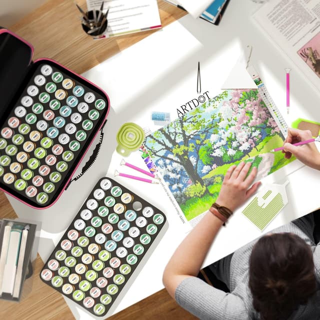 Thumbnail 4 de ARTDOT 120 Slots Diamond Painting Storage Boxes 10g
