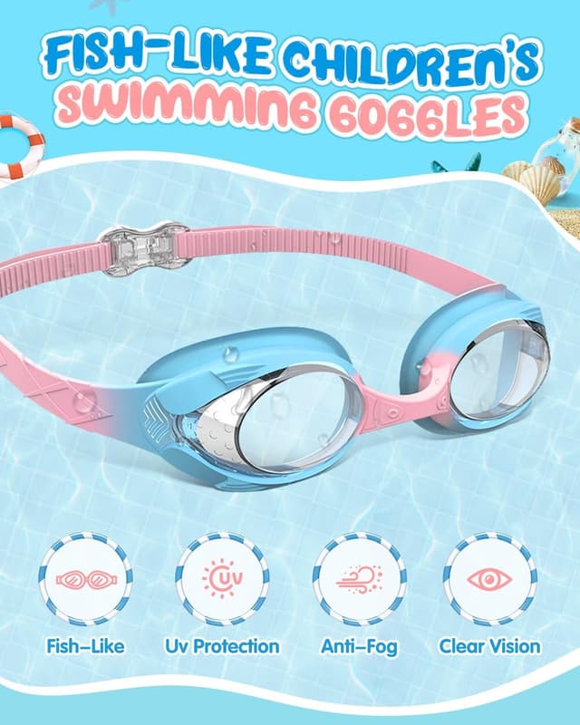 Thumbnail 4 de Victoper Kids Swimming Goggles 4-16 years