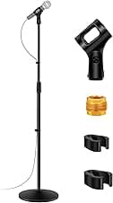 Detalle de InnoGear Mic Stand 2-Pack Adjustable 34–60" 🎤