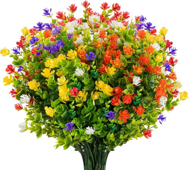 Imagen de AIOR 10 Bouquets Fleurs Artificielles Multicolore en OfertitasTOP
