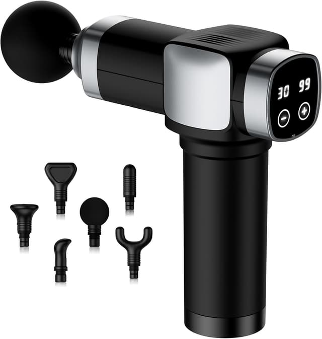 Detalle de CAMEFER Deep Tissue Massage Gun with 30 Speeds ⚡