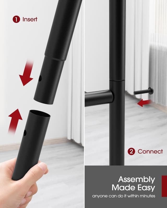 Detalle 2 de Sakugi Storage Shelves 5-Tier Metal Shelving Unit with Leveling Feet (Black) – 72" H, Garage/Closet/Pantry Organizer