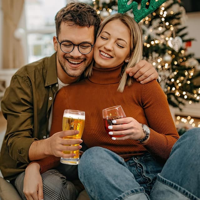 Detalle 2 de Weinglas und Bierglas Set für Paare 520 ml