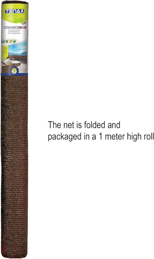 Detalle de TENAX Soleado Corten 2,00x10 m in HDPE marrone