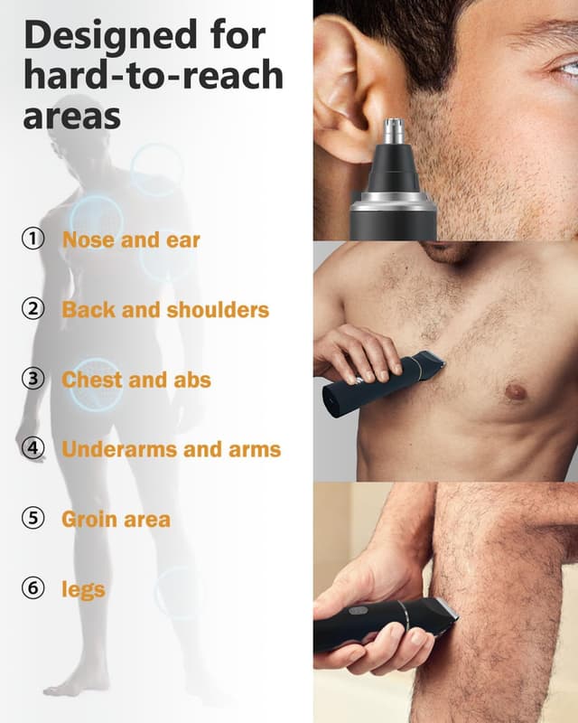 Detalle de Electric beard trimmer 3 in 1 USB-C