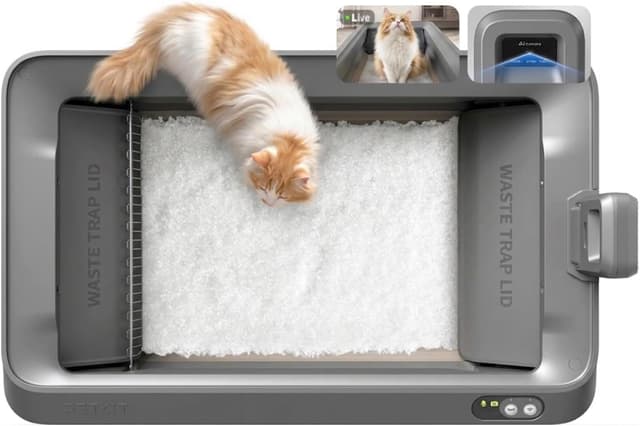 Detalle de PETKIT Purobot Crystal Duo self-cleaning litter box