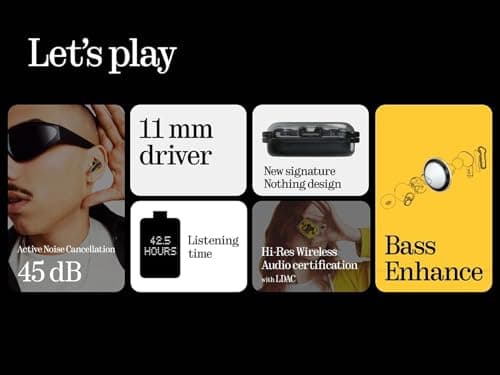 Thumbnail 2 de Nothing Ear (a) Auriculares Bluetooth con ANC, 42,5 h