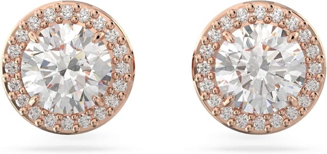 Imagen de Swarovski Constella Pendientes de botón, oro rosa en OfertitasTOP