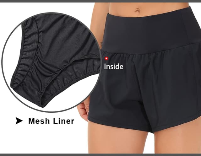 Thumbnail 4 de THE GYM PEOPLE High Waisted Running Shorts