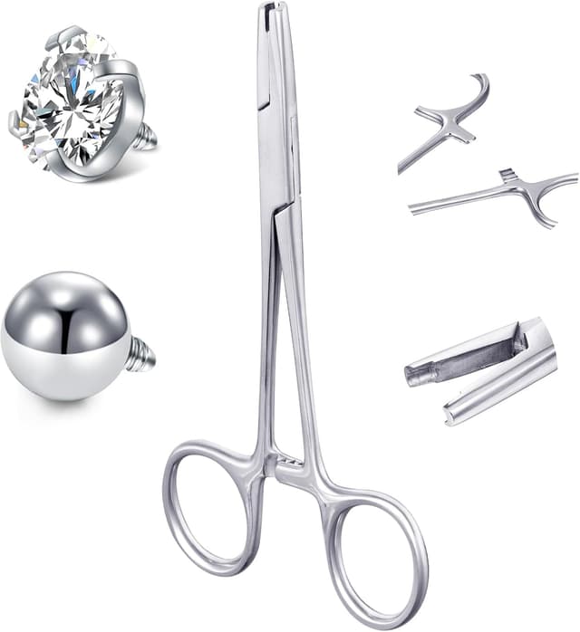 Detalle de AceFun 3mm, 4mm and 5mm piercing pliers for ball jewellery