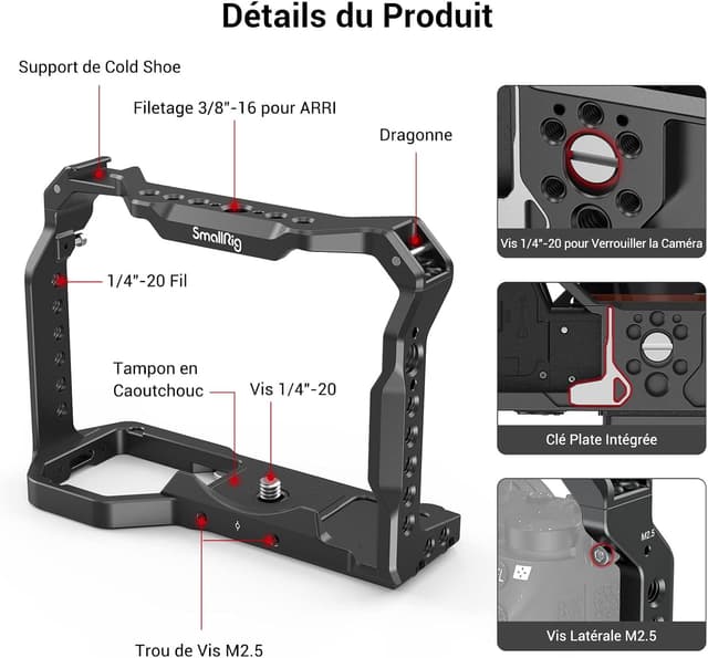 Detalle 2 de SMALLRIG A7III Cage légère