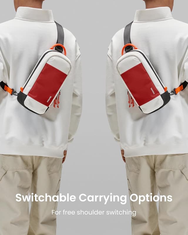 Thumbnail 6 de tomtoc Sling Crossbody Bag for Nintendo Switch 2 (2025) with 8 game card slots – Red