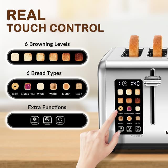 Detalle 2 de Mecity 4 Slice Toaster