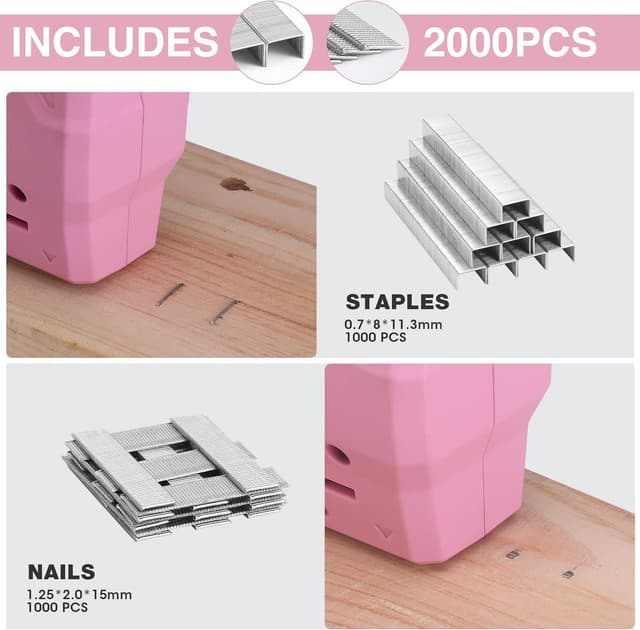 Detalle de WORKPRO Agrafeuse sans fil 3,6 V