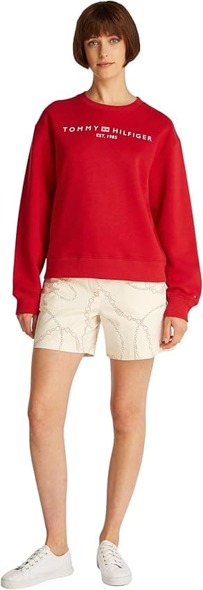 Thumbnail 5 de Tommy Hilfiger Sudadera mujer Rojo M, 64% algodón