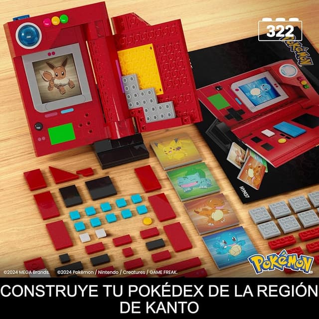 Thumbnail 2 de Mega Pokémon Kanto Pokédex Construcción con Luz y Cartas