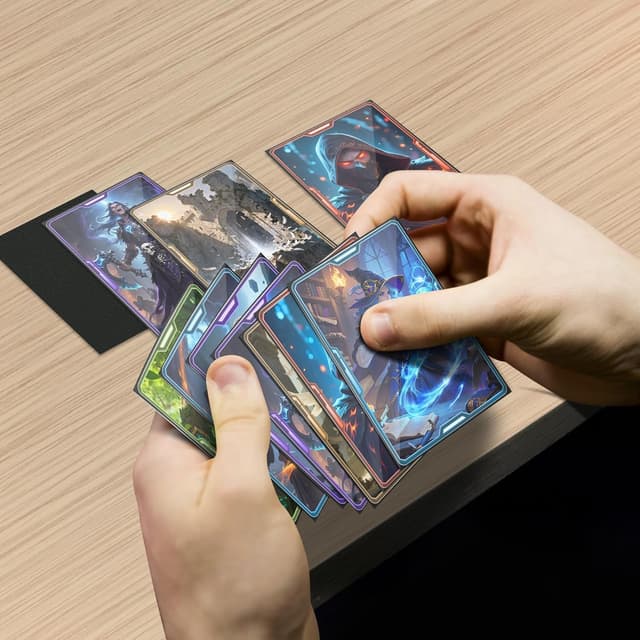 Thumbnail 6 de Black Card Sleeves Fit for MTG – 300 Pack Perfect Fit Standard Card Sleeves for Trading Cards