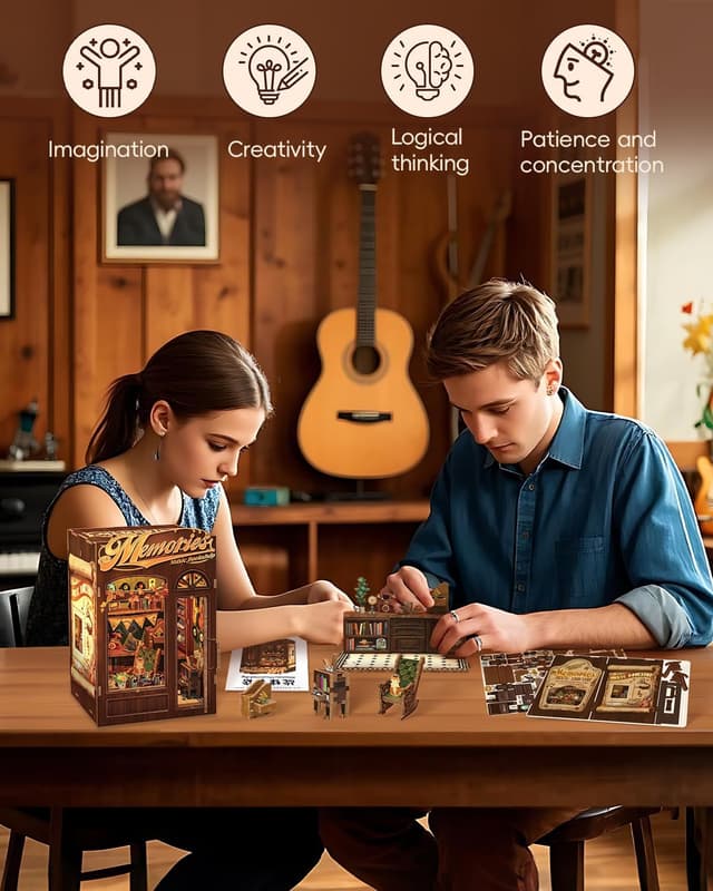 Thumbnail 5 de CUTEBEE Book Nook Kit puzzle 3D lumineux