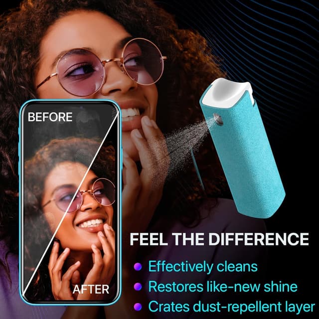 Thumbnail 6 de IO CLEAN Mini Screen Cleaner Spray (3-in-1) for Fingerprints on Smartphones, iPads, MacBooks & Touchscreens