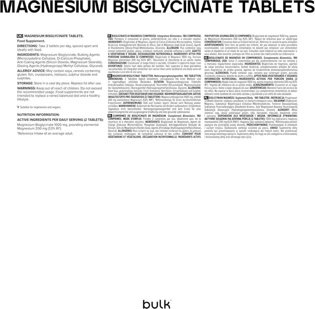 Detalle 2 de Bisglycinate de magnĂ©sium 500 mg đ