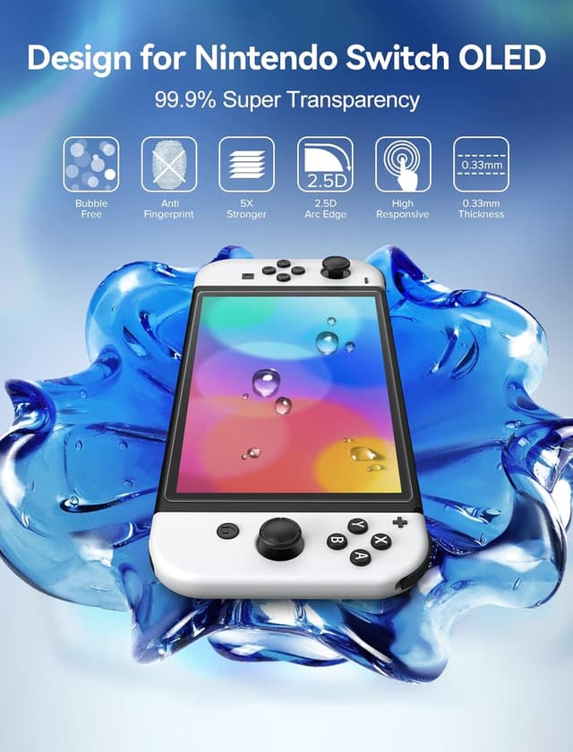 Detalle 2 de ivoler Matt Schutzfolie Nintendo Switch OLED