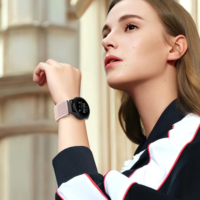 Detalle de SHIJZWD Uhrenarmband 19 mm mit Schnellverschluss