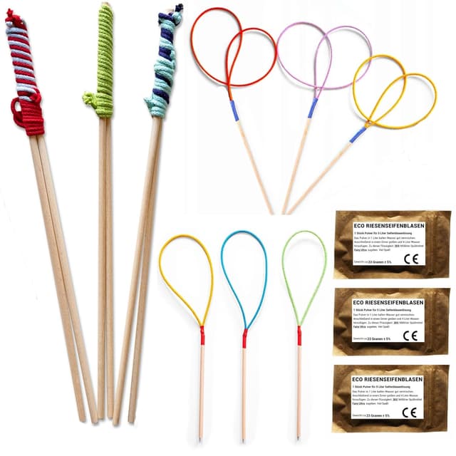 Detalle 2 de Bubble Brothers Riesenseifenblasen Set 3x 50 cm