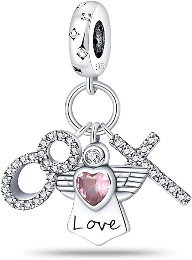 Detalle de Pandach Damen Charm-Anhänger aus 925 Sterling Silber für Armband & Kette (C17-kompatibel)