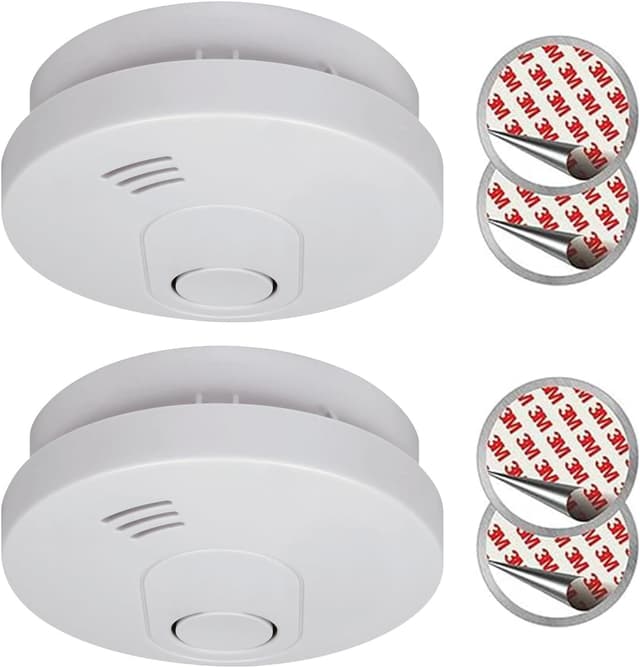 Detalle de ELRO FS1510 2er-Set Rauchmelder (EN14604) mit magnetischem Befestigungsset – mit 10-Jahres-Batterie