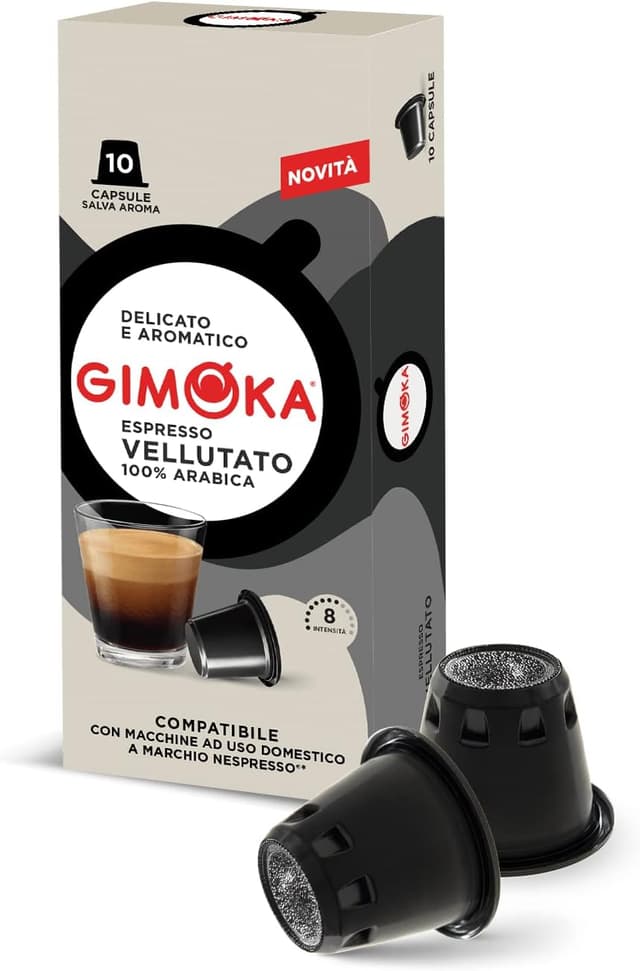 Detalle de Gimoka capsule compatibili Nespresso: assortimento di miscele e aromi (100 capsule)