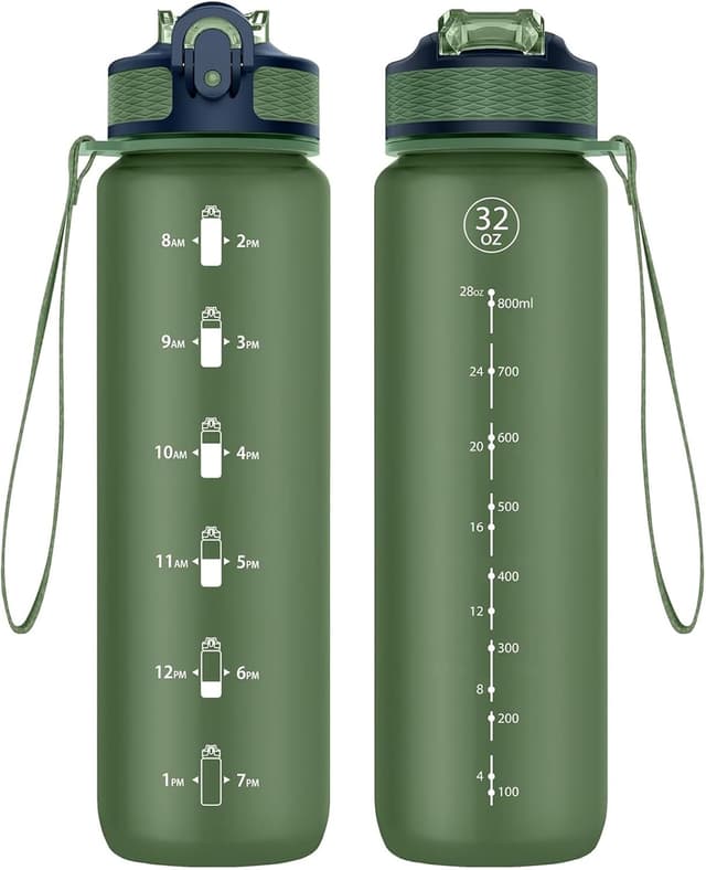 Detalle de NAVTUE water bottle 1L with straw