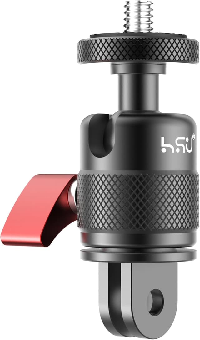 Detalle de HSU Camera Adapter for Insta360 with 1/4-20 mount and adjustable aluminium head