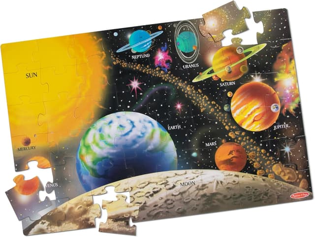 Detalle de Melissa & Doug Solar System Floor Puzzle 48 pc 🧩