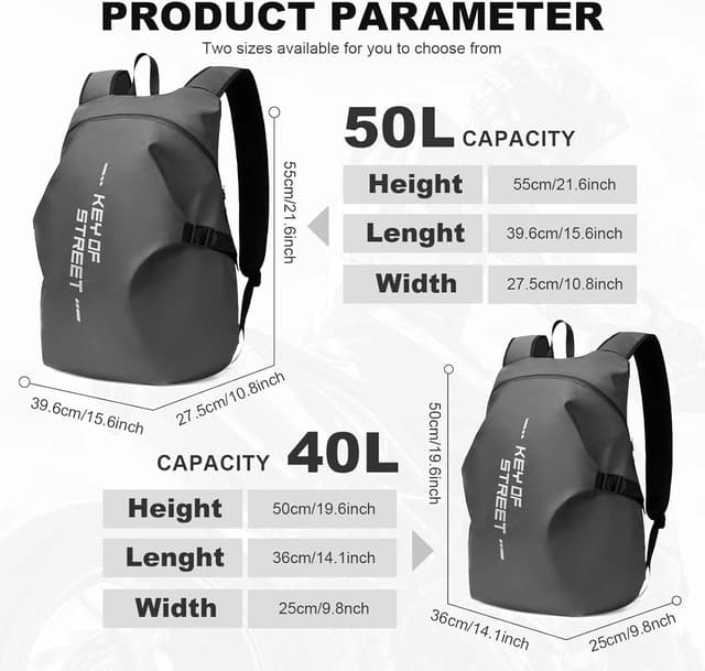 Thumbnail 2 de HYC00 Mochilas de Motocicleta para Hombres