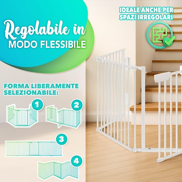 Thumbnail 4 de KIDUKU Barriera Sicurezza 300‑600 cm Grigio