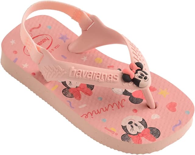 Detalle de Havaianas Mixte Bébé Baby Disney Classics II Tongues en rose (taille 20)