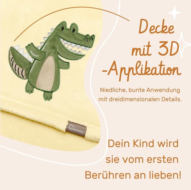 Thumbnail 4 de Be Mammy Manta Infantil Caliente Invierno 🐊 Bebé Niña