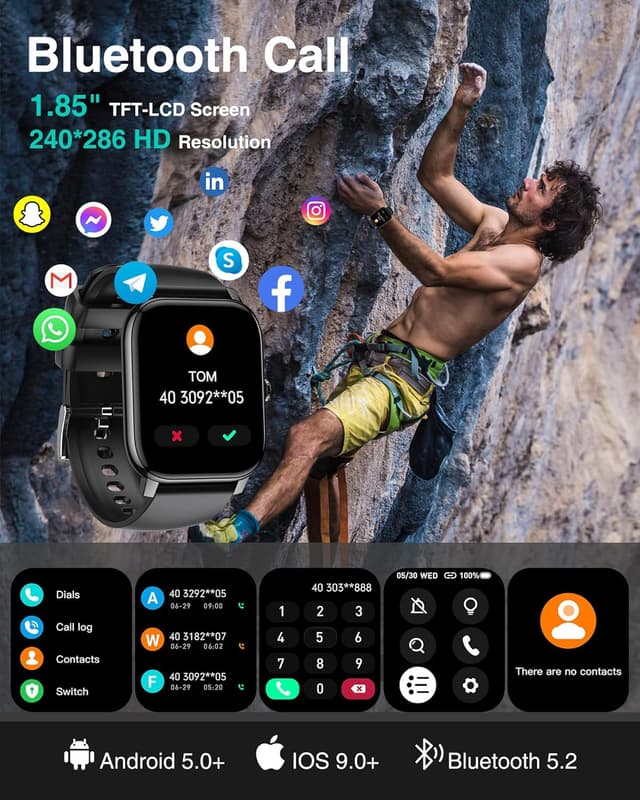 Thumbnail 1 de LLKBOHA Smart Watch 1.85"